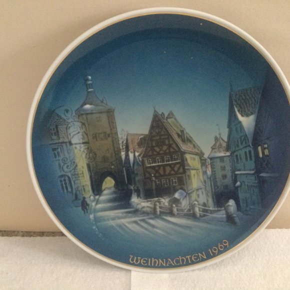 Rosenthal Germany Weihnachten Christmas 1969 Porcelain Collector Plate 9" diamet - Picture 2 of 4